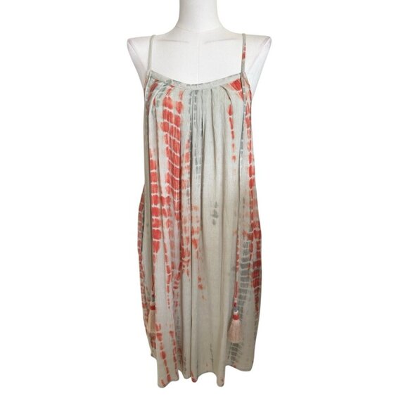 Soft Surroundings Multicolor Adjustable Spaghetti Strap Trapeze Dress Women's PS - Picture 1 of 13